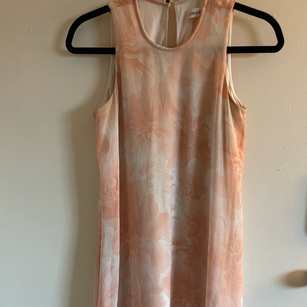 Light pink floral dress Calvin Klein